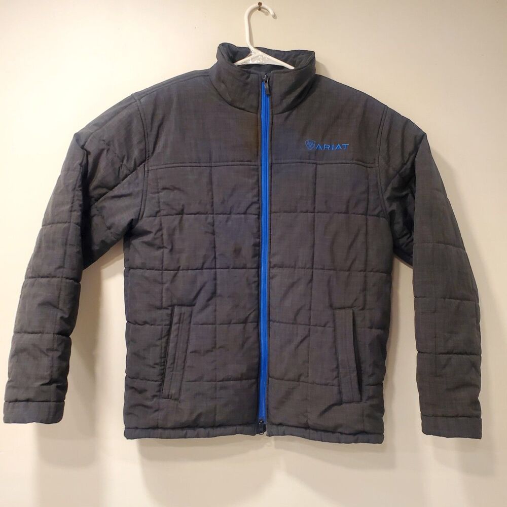 Ariat Men’s Crius Insulated Jacket Dark Gray & Blue Size Medium Concealed Carry
